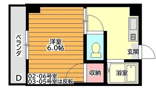 メゾン土井【2階】の間取り