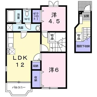 茨城県石岡市石岡【アパート】の間取り