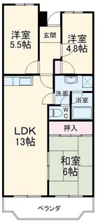 アベニューヒノワ【3階】の間取り