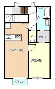 SKY BLUE本館A棟 B棟【1階】の間取り
