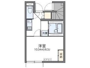 愛知県名古屋市天白区向が丘2【アパート】の間取り