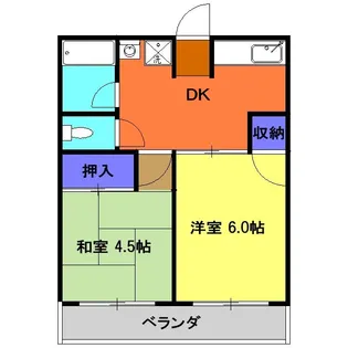 エステール【2階】の間取り