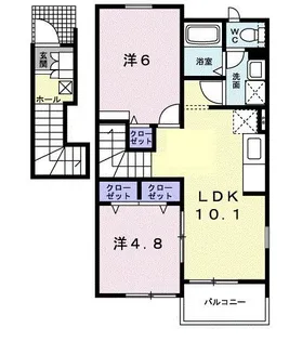 サンタ・フェA【2階】の間取り