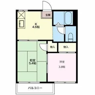 サンピアゴトーB【2階】の間取り