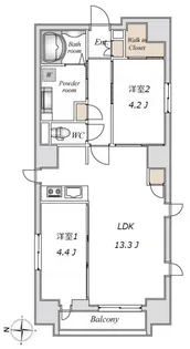 LiveFlat錦糸町【4階】の間取り