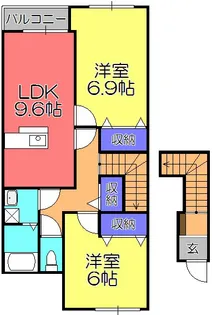 Green Park【2階】の間取り