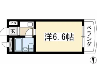 ドール豊【4階】の間取り