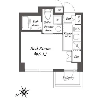 サムティレジデンス浦安【2階】の間取り