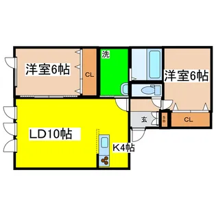 る・ぐらん鳥取北【1階】の間取り