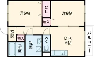 エスポワールメゾン A棟【1階】の間取り