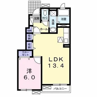 VIVO(ヴィーヴォ)III【1階】の間取り