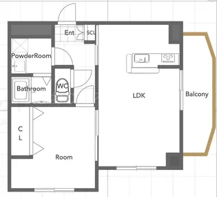 RivaT1(リーヴァティーワン)【2階】の間取り