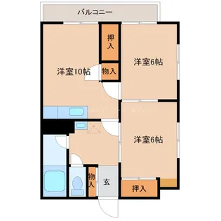 サンハイツ遠の森【5階】の間取り