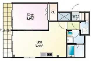 クリエイティブ・カーサ【当社管理物件】【1階】の間取り