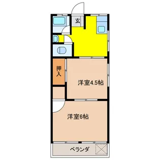 岐阜県岐阜市近島4【マンション】の間取り