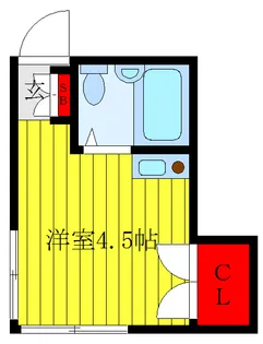 細村アパート【2階】の間取り