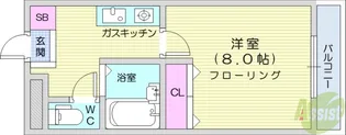 1Kの間取り画像
