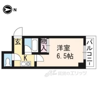 テイクフォー西陣【2階】の間取り