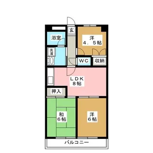 3LDKの間取り画像