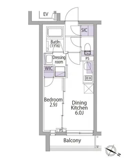 東京都渋谷区西原3【マンション】の間取り