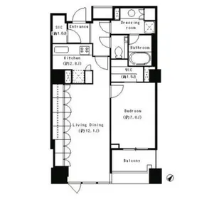 東京都目黒区下目黒2【マンション】の間取り