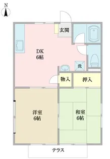 アーバンハイツB【1階】の間取り
