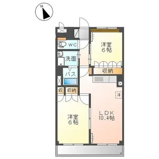 サンライズ・ガーデン【3階】の間取り