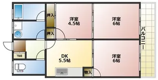 ベアコーポ光【3階】の間取り