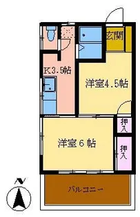 第三久栄荘【2階】の間取り
