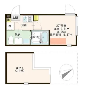 リラ・クロレ【2階】の間取り