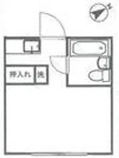 1Kの間取り画像