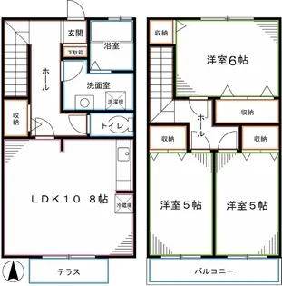 東京都国分寺市西町2【一戸建】の間取り