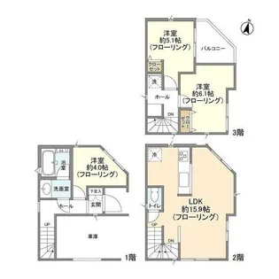 東京都足立区西保木間2【一戸建】の間取り