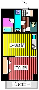 朝日板橋駅前マンション【8階】の間取り