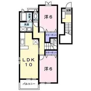 エスタシオン【2階】の間取り