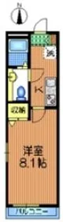 東京都世田谷区祖師谷3【マンション】の間取り