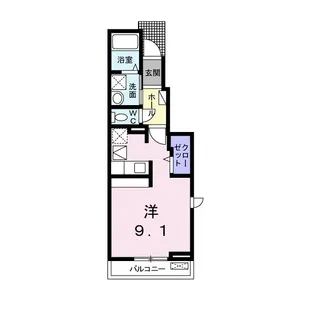 グランディール本町A【1階】の間取り