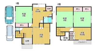 大阪府羽曳野市はびきの2【一戸建】の間取り