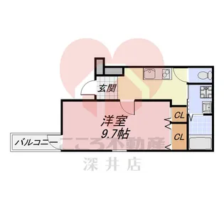 フジパレス西湊I番館【1階】の間取り
