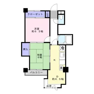 セザール第3所沢(セザールダイサントコロザワ)【3階】の間取り