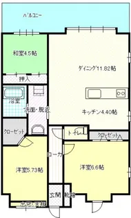 ノーブル千田公園【9階】の間取り