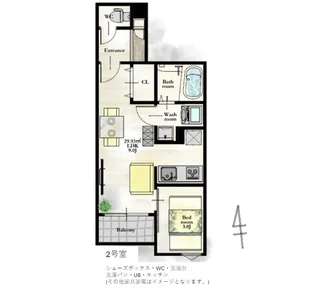 REキャスバルクォーレ長町南【3階】の間取り