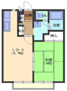 サニーハウス【1階】の間取り