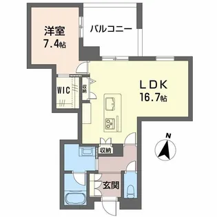 LUANA KAMISUGI【2階】の間取り