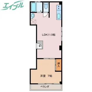 安島コーポ【2階】の間取り