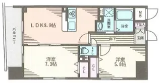 東京都墨田区石原4【マンション】の間取り