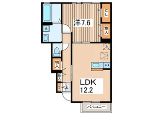 ウィスタリア【1階】の間取り