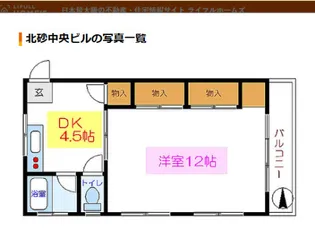 1Kの間取り画像