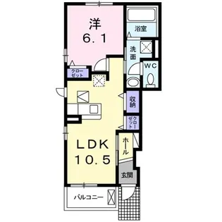ブリーズ アベニュー【1階】の間取り