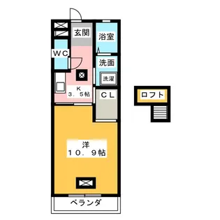 ユーロスクエア【3階】の間取り